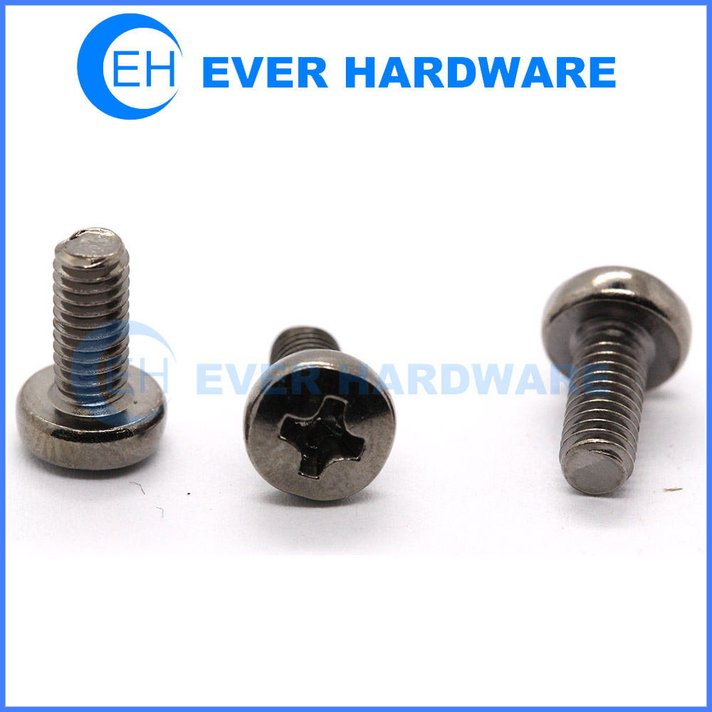 Black Screw Nickel Plating Binding Head Metric Machine Threaded