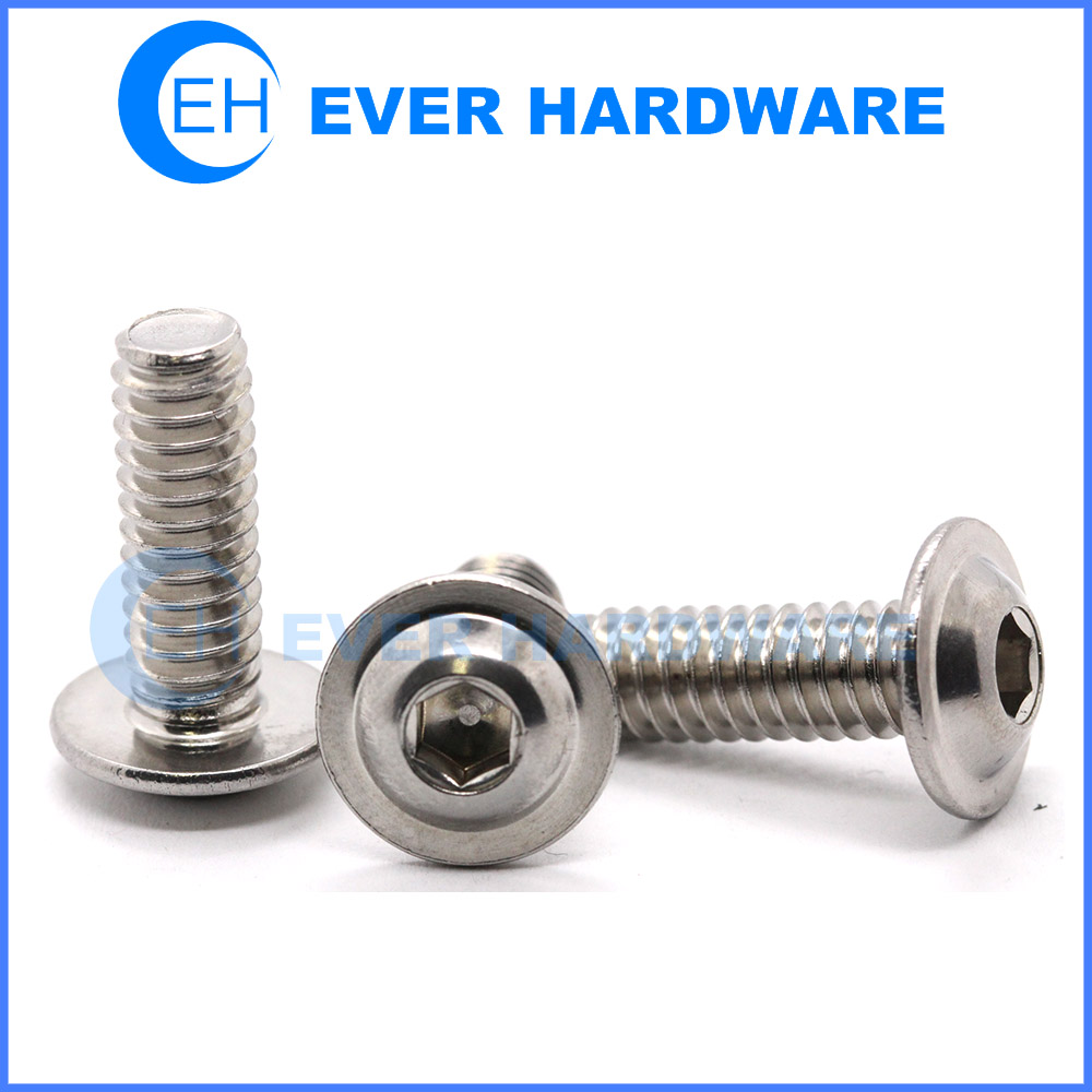 Button Washer Head Screw Hexagon Socket Stainless Steel A2