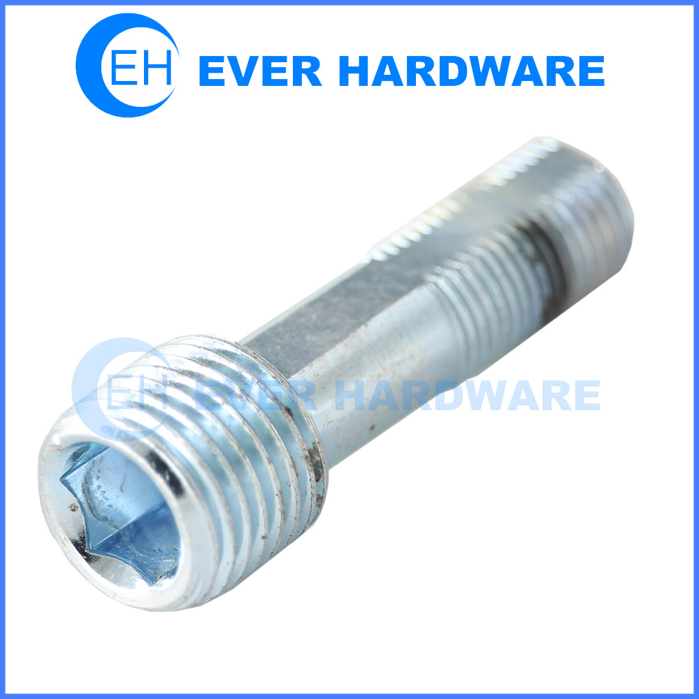 Double Headed Bolt White Galvanized Hexagon Socket