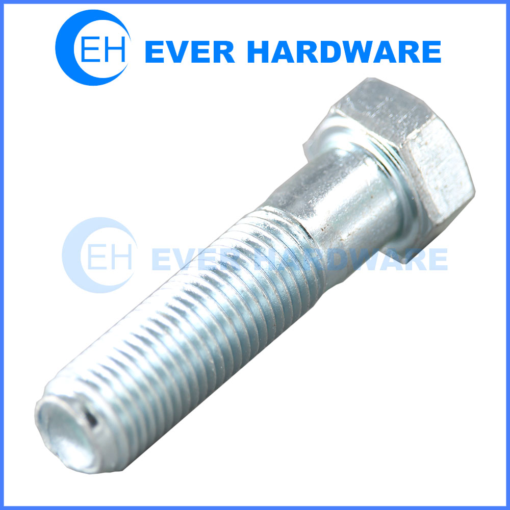 Hex Bolt Metric Machine Threaded White Zinc Plating