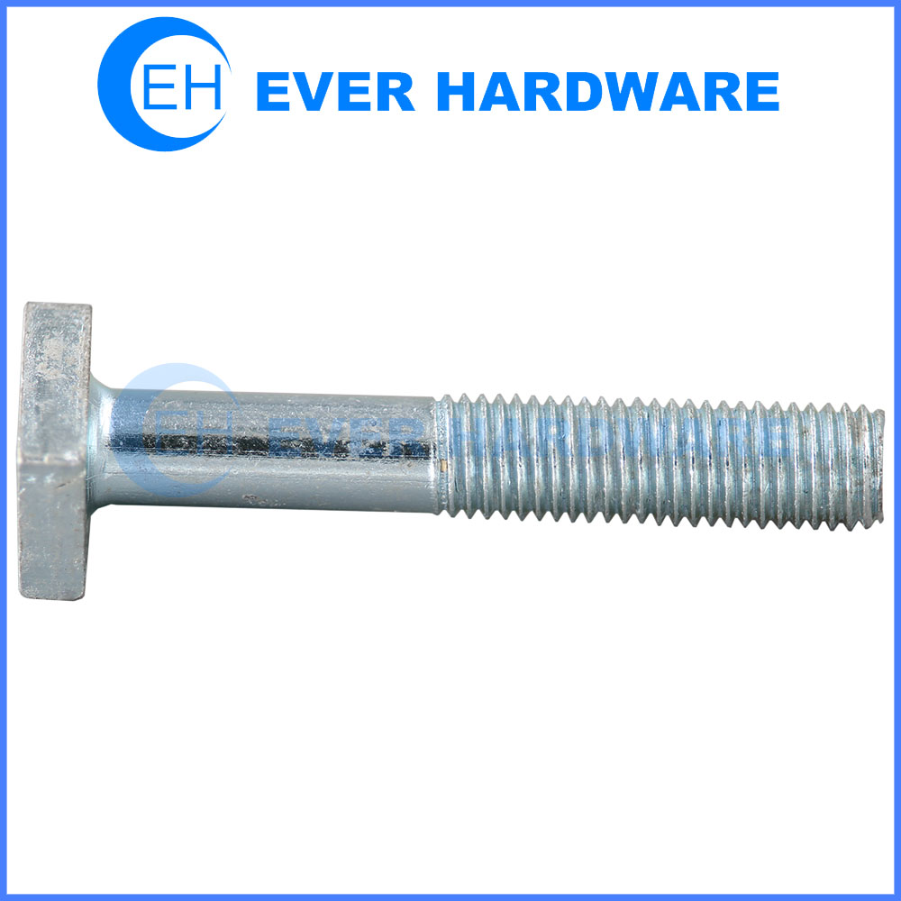 Square Head Bolt Partial Machine Threaded Galvanized