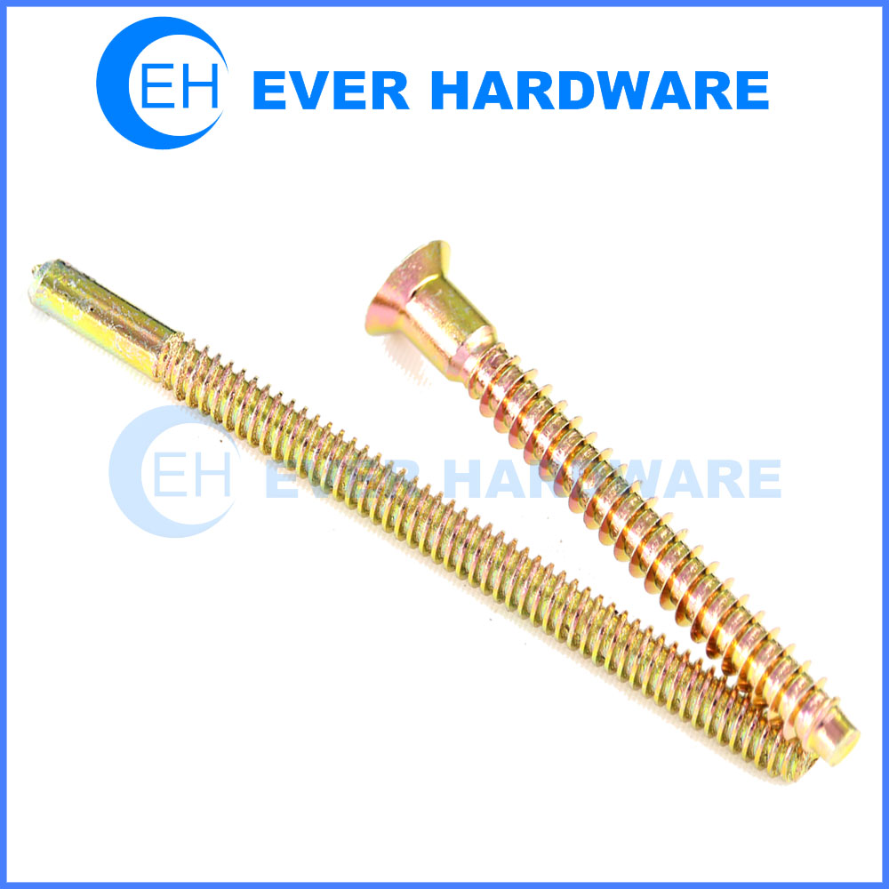 Brass Coating Bolt Custom Made Head Thread Material Length