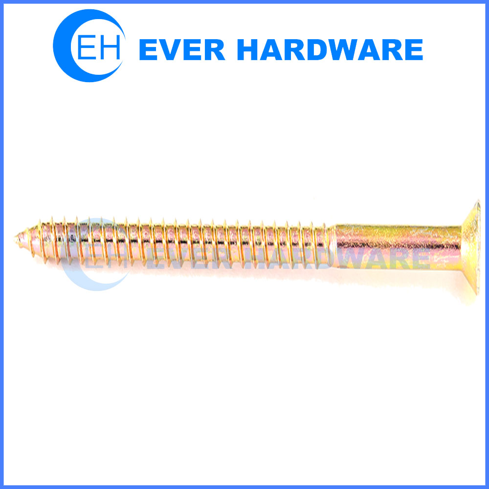 CSK Metal Sheet Screw Half Threaded Phillips Head Zinc Plated