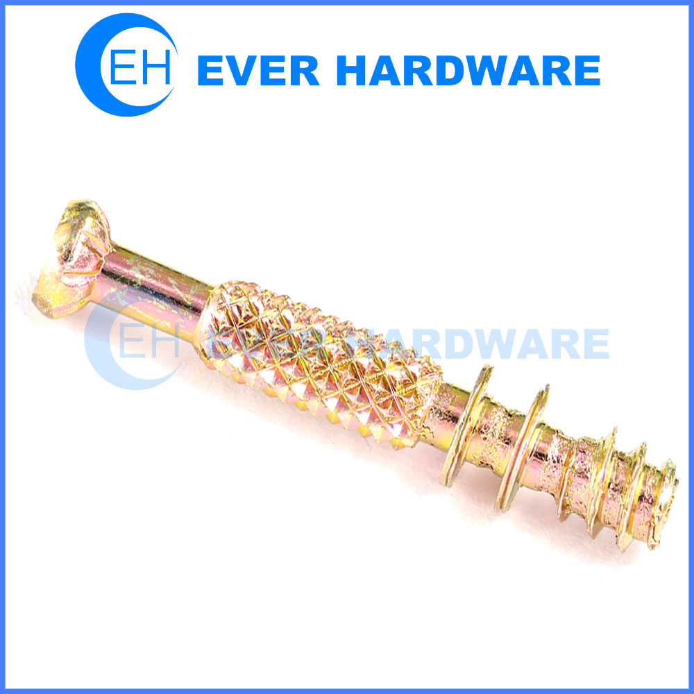 Cabinet Assembly Screw Knurling Double Threaded Shoulder