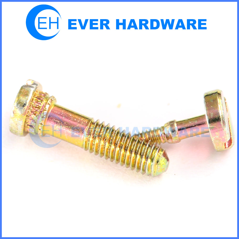 Custom Shoulder Screws Metric Thread Undercut Knurling Steel