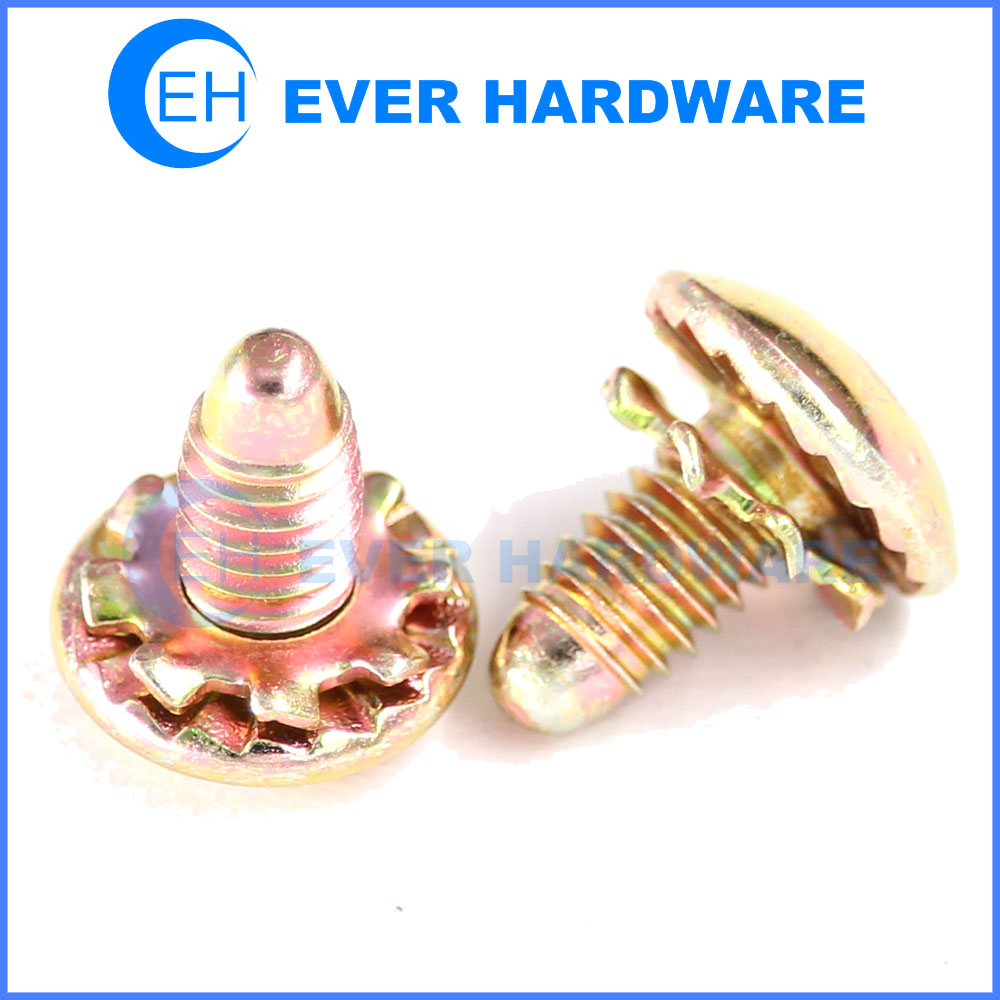 External Thread Washer Screw Phillips Flange Head Round Tip