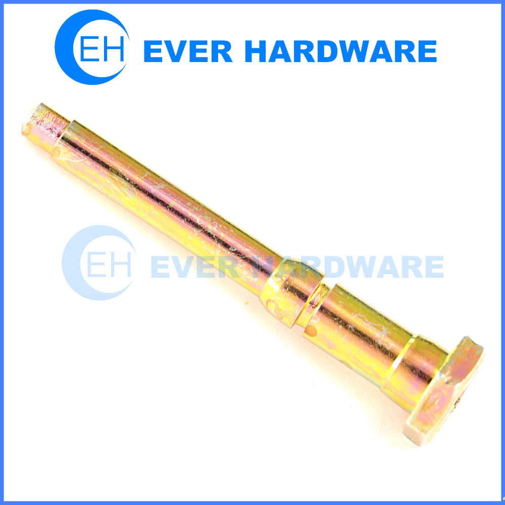 Hex Shoulder Pin Groove High Strength Yellow Zinc Plating