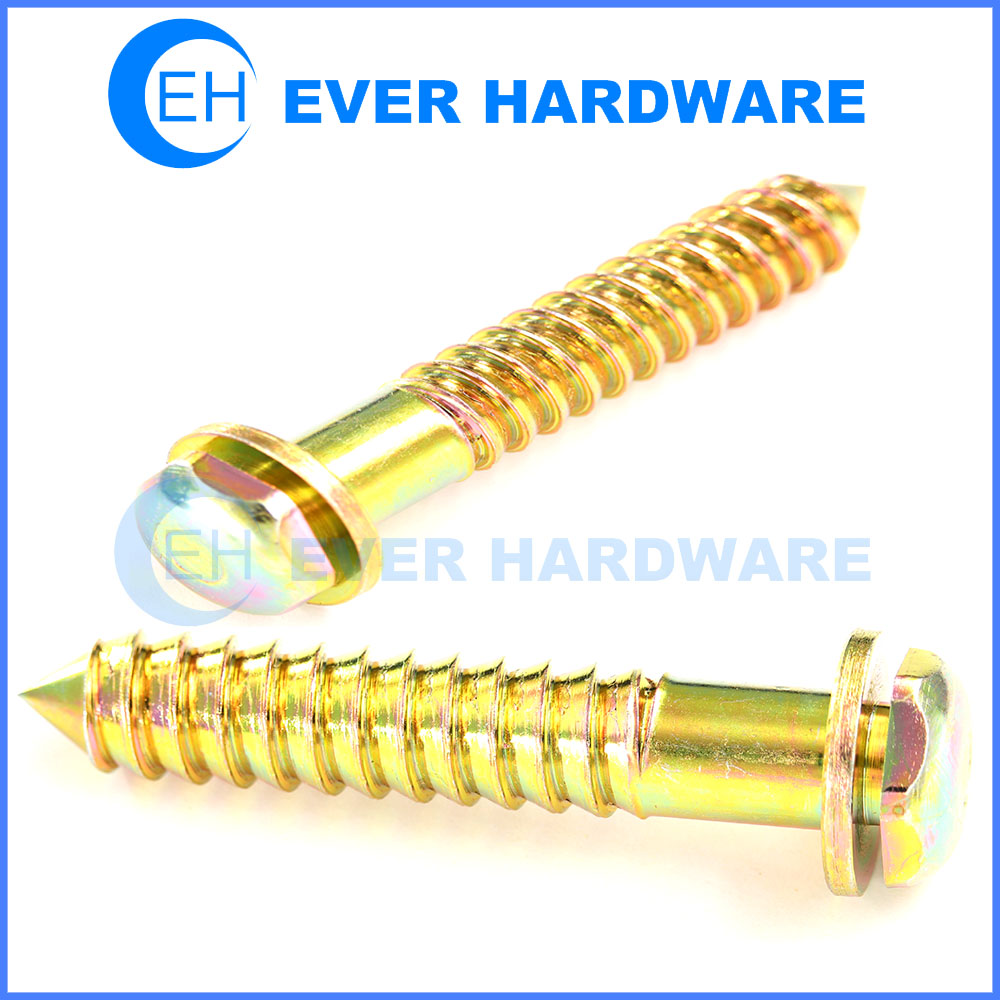 Inverted Thread Bolt Self Tapping Bolt Yellow Zinc Plating