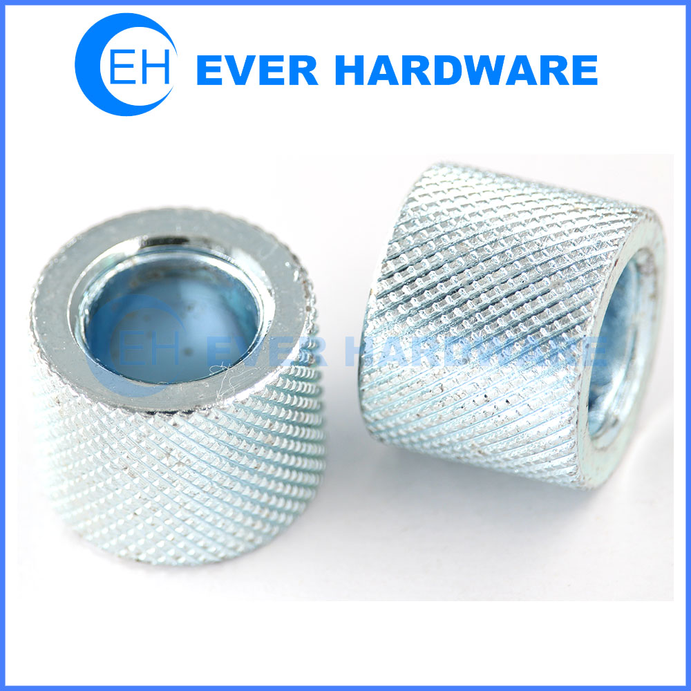 Knurled Spacer Handle Spacer White Zinc Plating Manufacturer