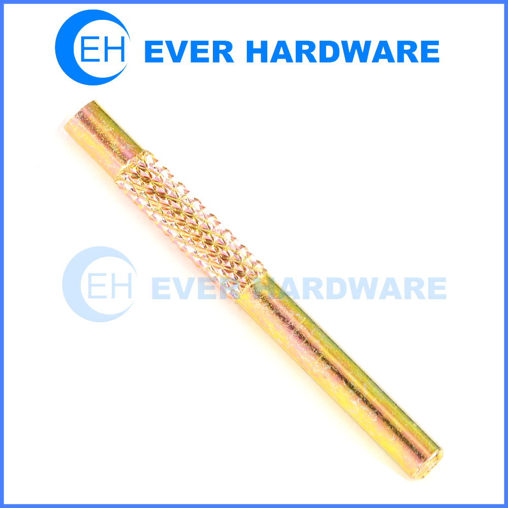 Knurling Pin Pineapple Pin Yellow Galvanizing Custom