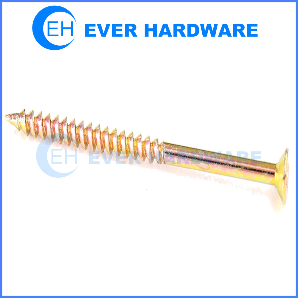 Locking Thread Screw Flat Head Partial Thread Galvanized