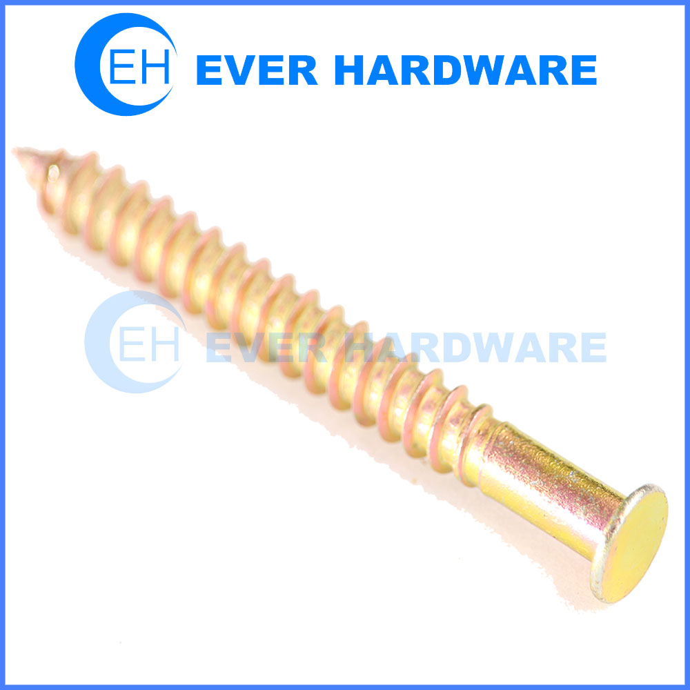 Long self tapping screws flat wafer head partial thread high strength