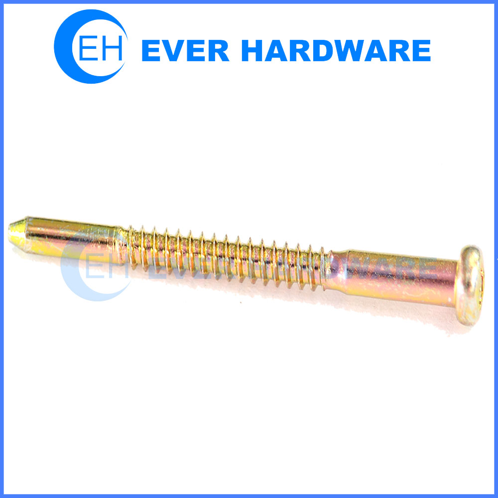 Middle Thread Screw Tip End Pan Phillips Head Partial Threaded