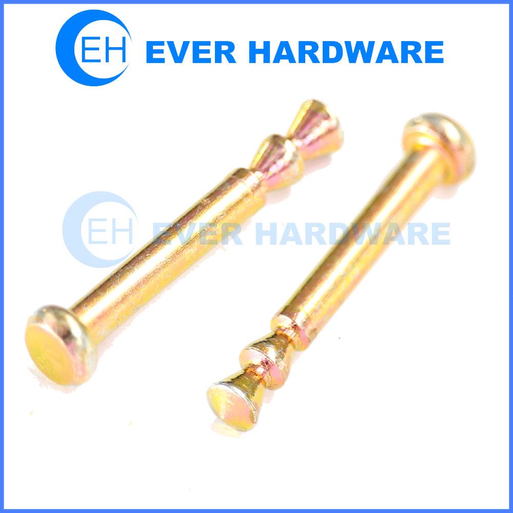 None Threaded Bolt Round Flat Head Customized Galvanize