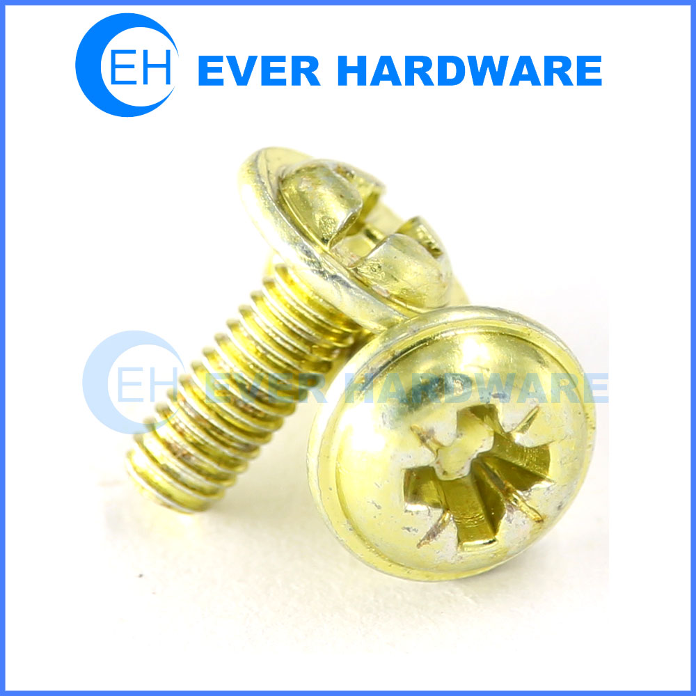 Pan Washer Screw Slot Pozidriv Machine Thread Tapping Thread