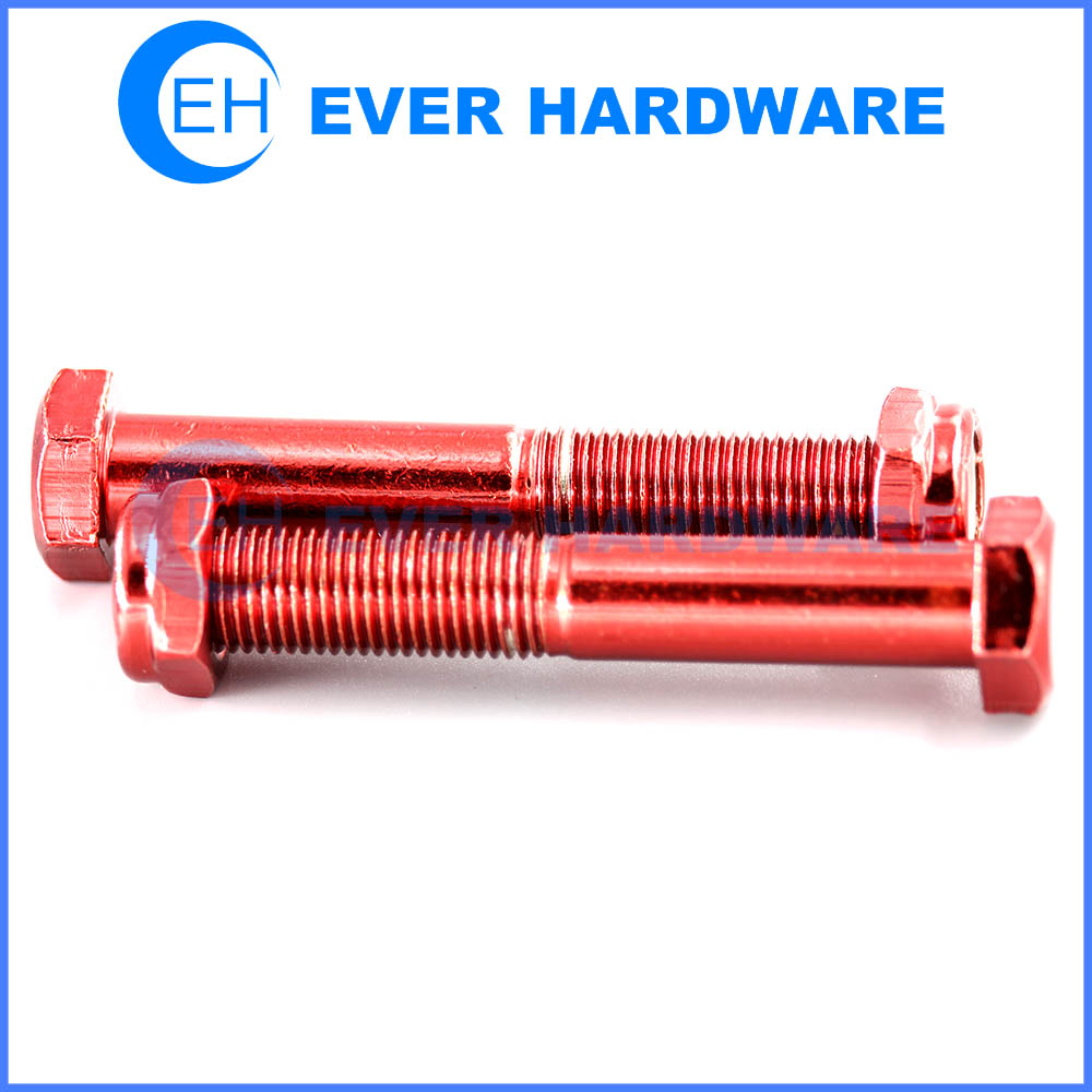 Red Bolt With Nut Hex Bolt Nylon Insert Nut Manufacturer