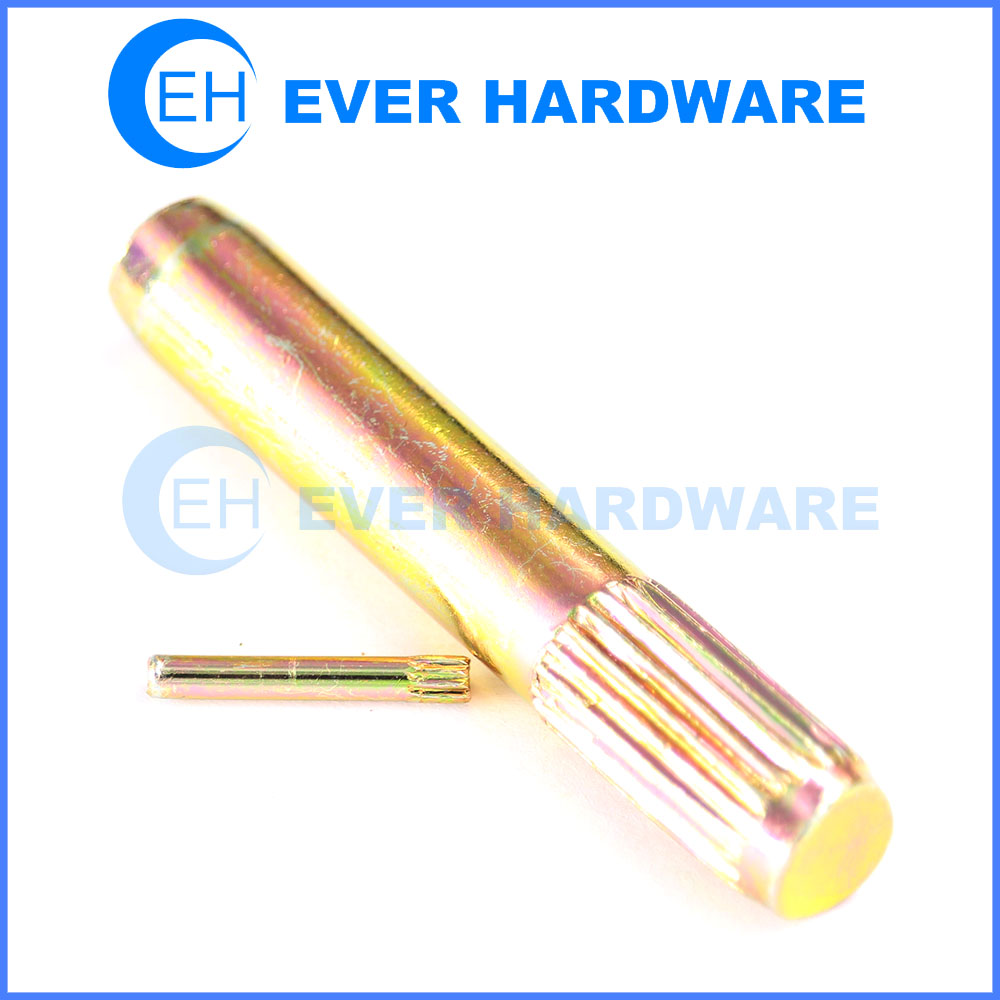 Straight Knurled Axle Carbon Steel Custom Electroplating Manufacturer