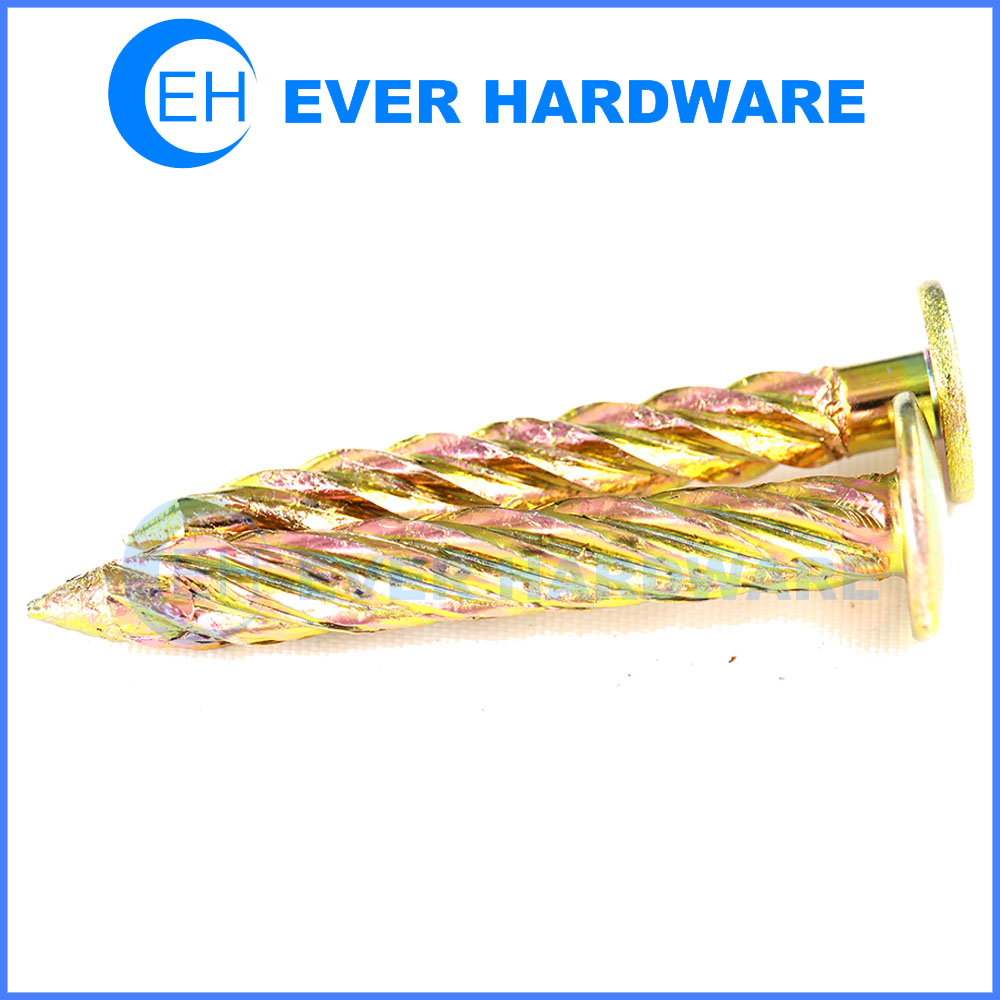 Twisted Nail Twisted Screw Manufacturer Brass Coating Anti Rust