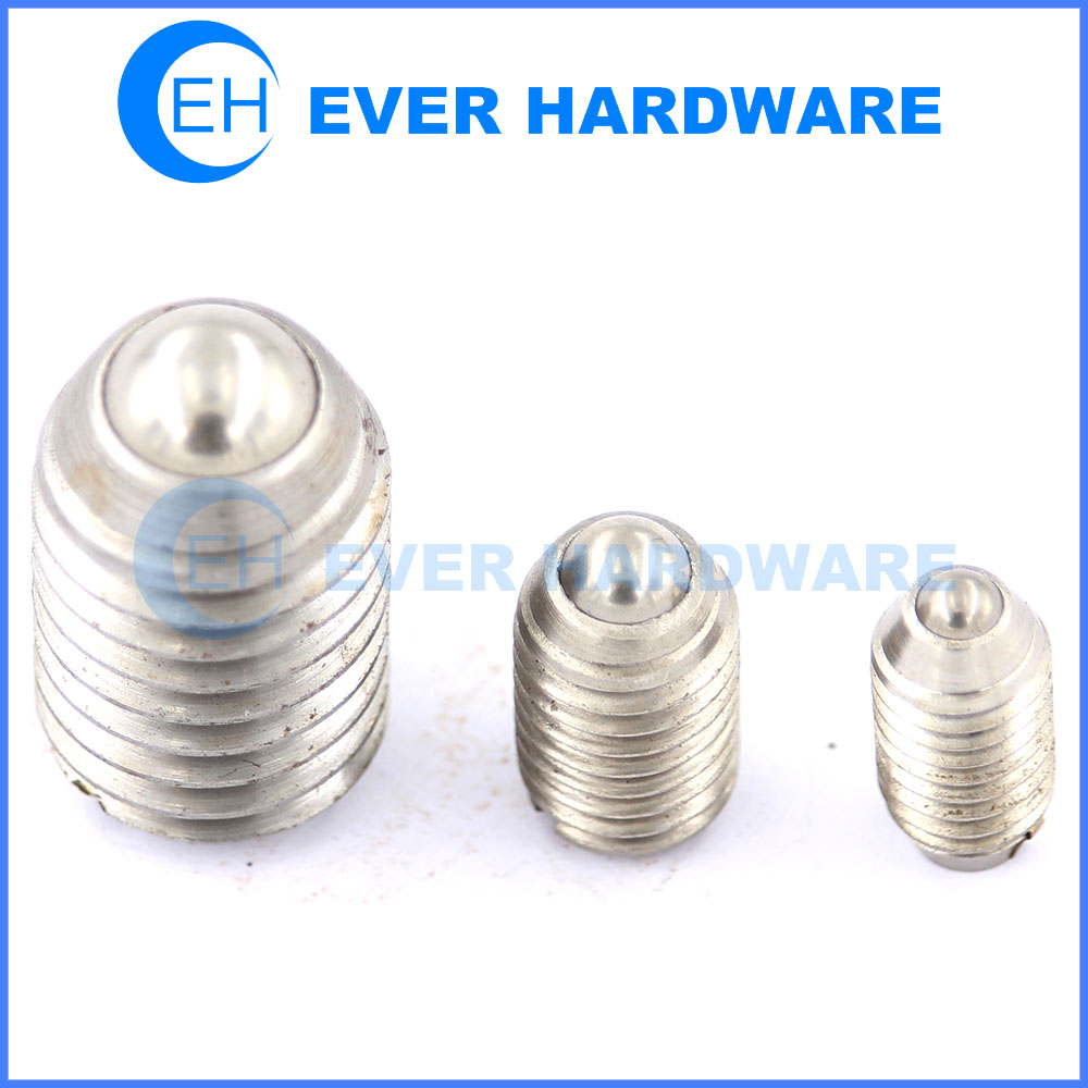 Ball plunger set screw grub screw with ball bearing stainless steel