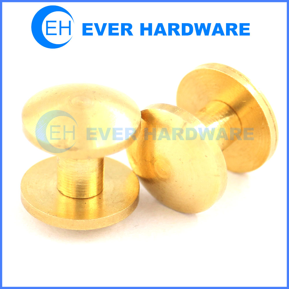 Binder post aluminum brass slot custom made post screw supplier