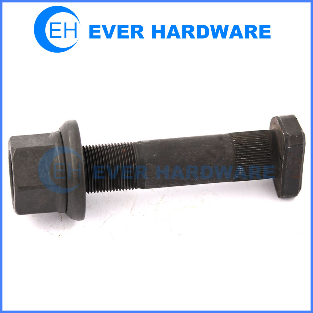 Hino Wheel Bolt Nut M22 Half Threaded Black Phosphated