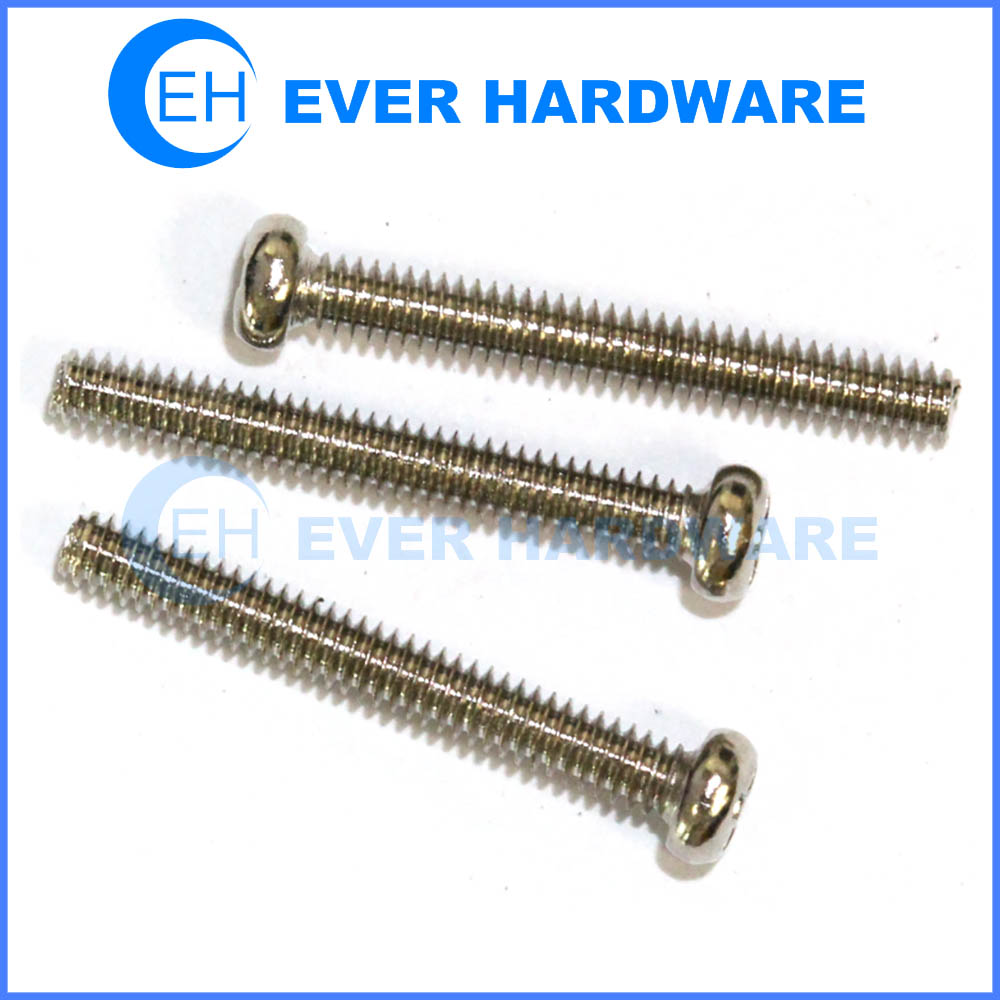 Nickel coating screws UNC threaded pan phillips head screws