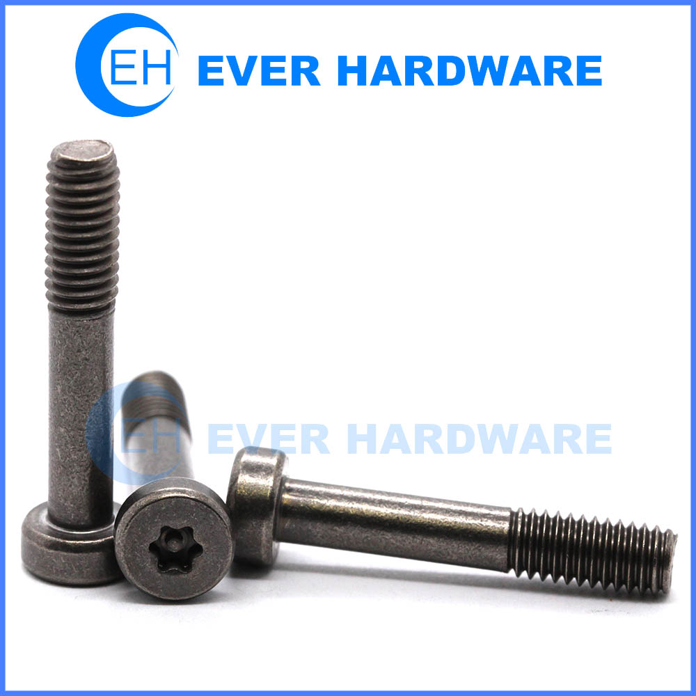 Safety screws torx security screws black socket screws partial threaded
