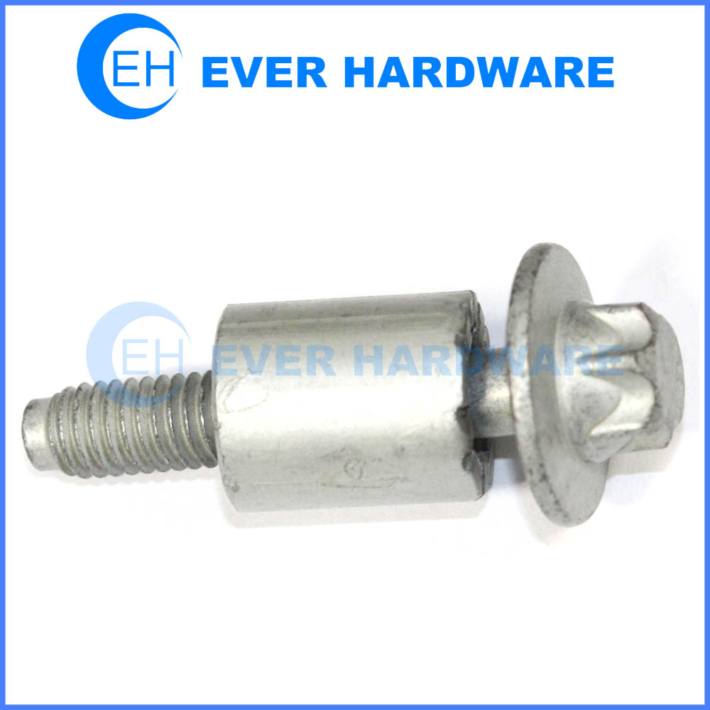 Spacer screw custom non standard bolt attached spacer alloy