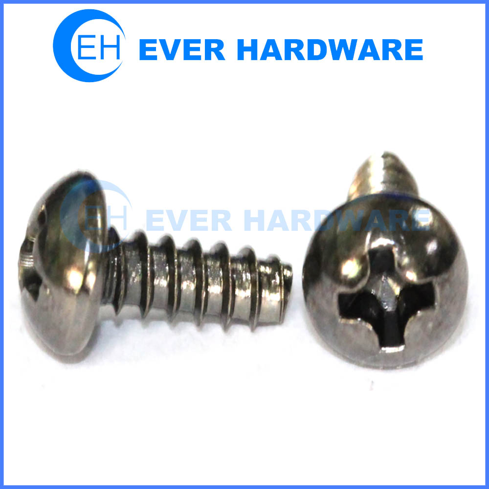 Thread rolling screw for plastic metal thread screws round cross
