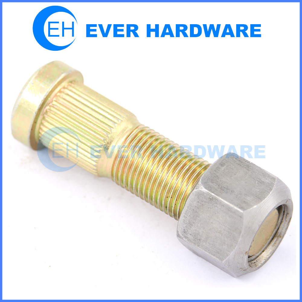 Tire lugs locking wheel bolts wheel studs and nuts alloy steel