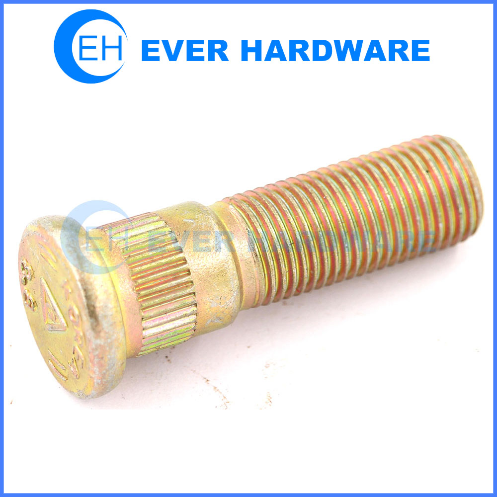 Yellow Galvanized Wheel Bolt Colored Lug Bolt Metric Inch