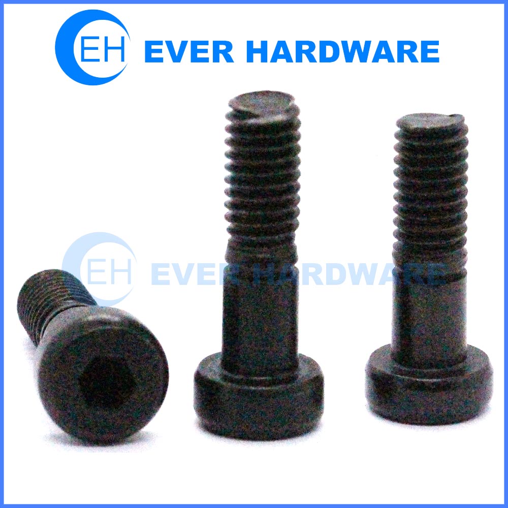 12.9 grade bolt hex cap shoulder bolts black oxide metric inch threaded