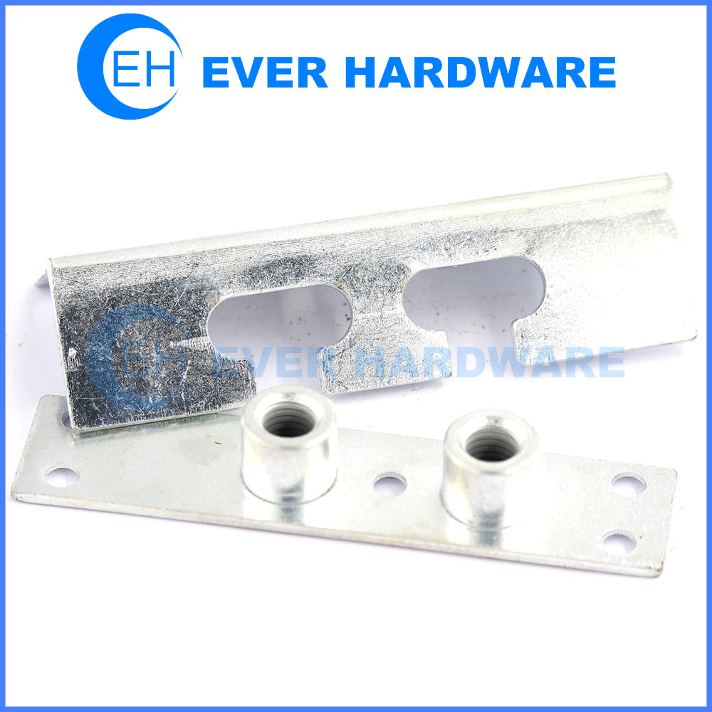 Bed frame parts bed fittings brackets white galvanizing bed metal corner
