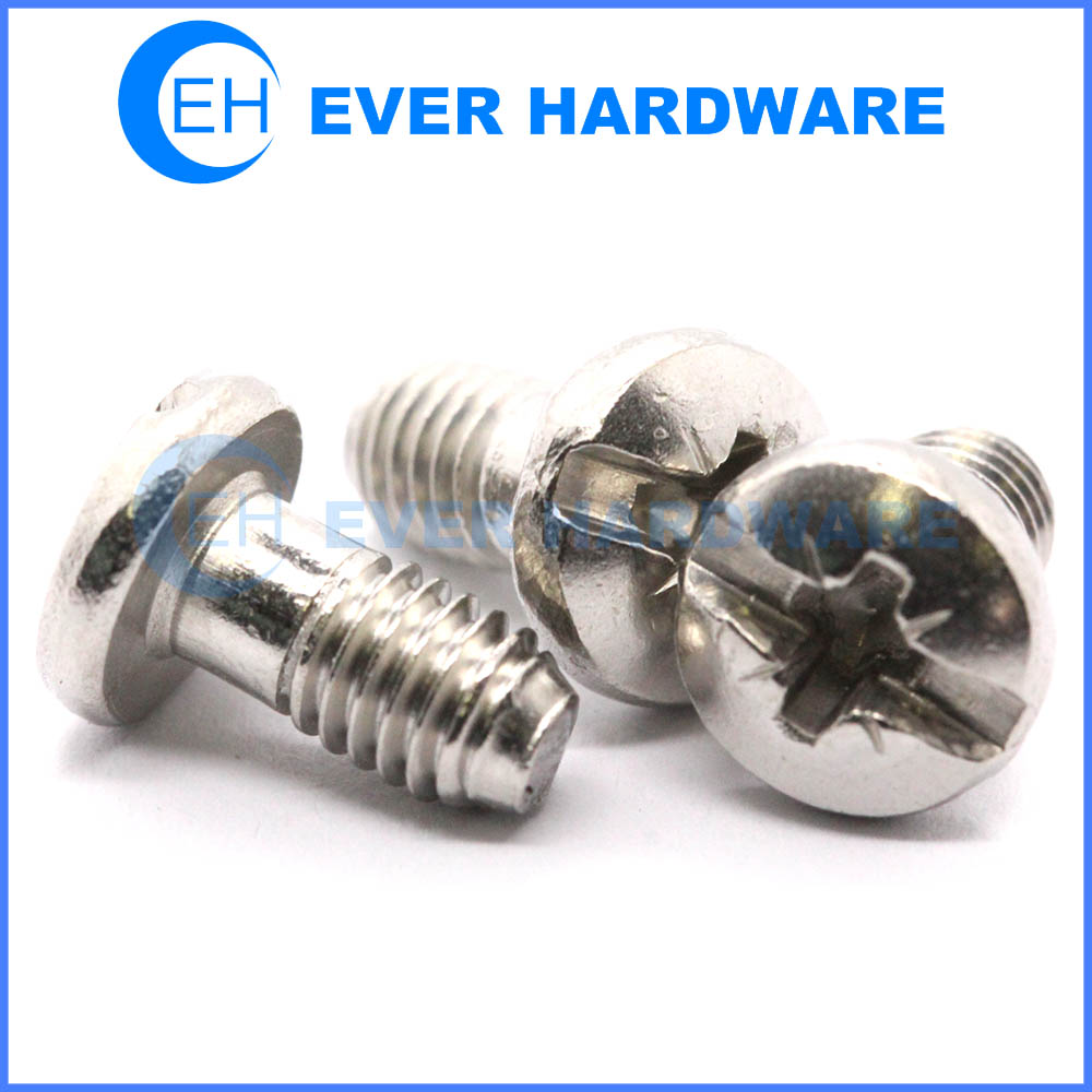 Binding bolts stainless steel slotted pozidriv half threaded bolts