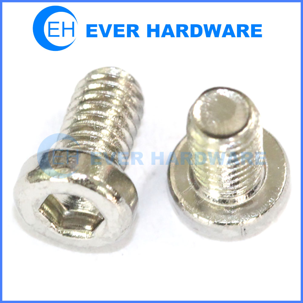 Chrome plating screw hex socket cap head machine screws supplier