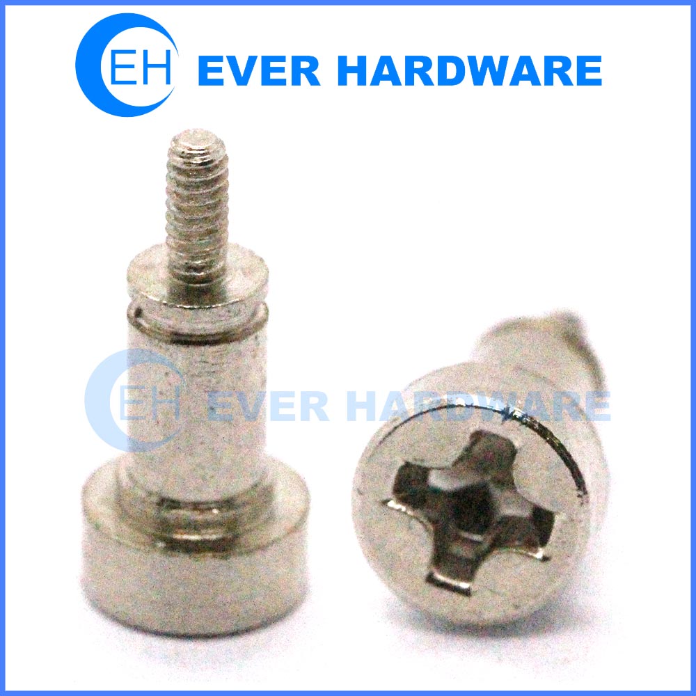 Cross cap head screw stainless steel shoulder metric threaded screws