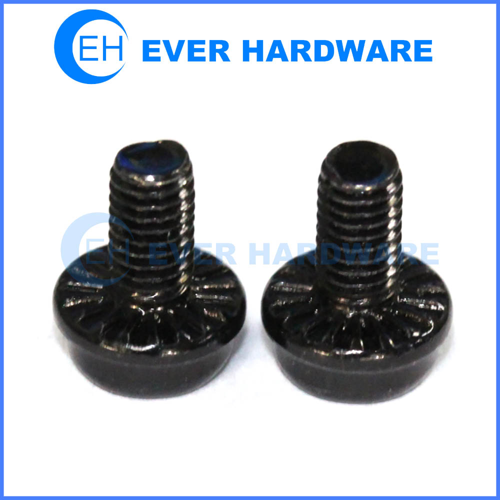 Flange screw flange head bolts metric serrated flange black screws