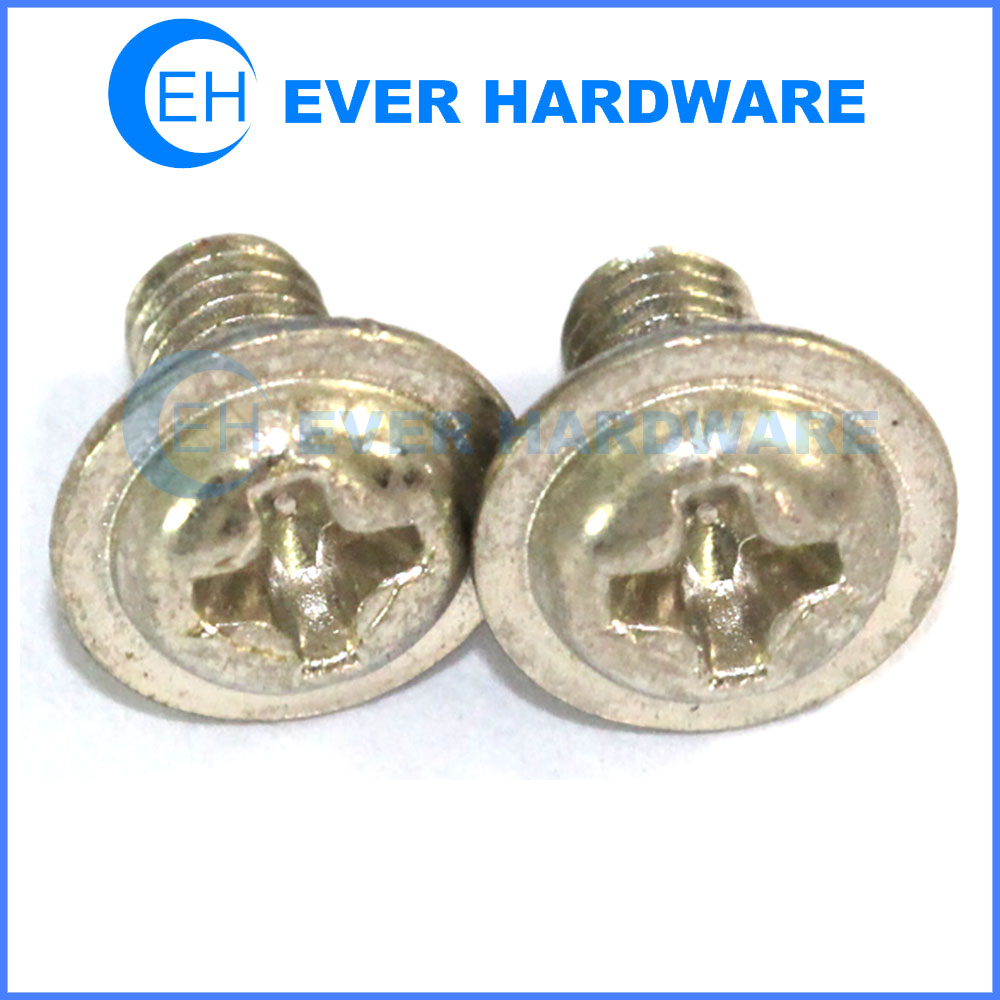 Pan washer head screws metric machine screws nickel plated supplier