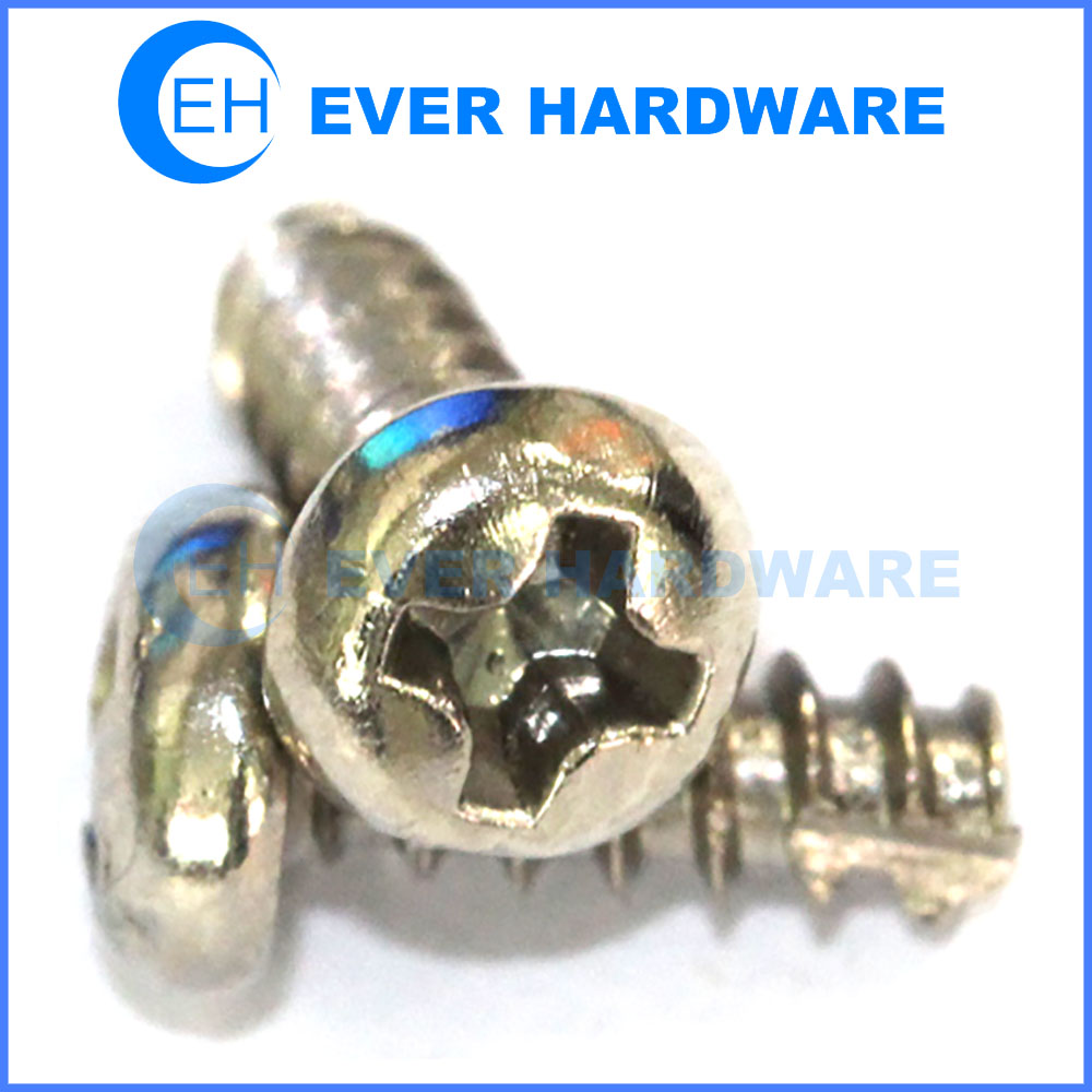 Screws for metal sheet hardened thread cutting metal plate screws
