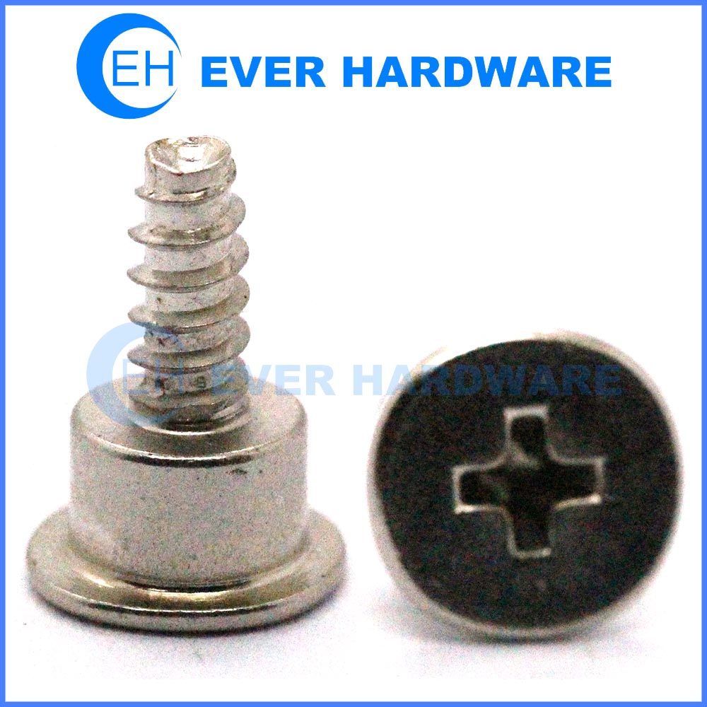 Shoulder tapping screws customized cross flat head screws for plastic