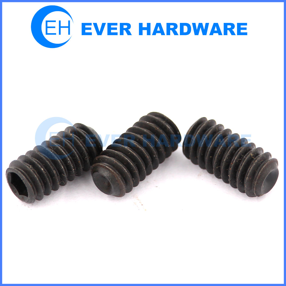 Socket set screw cup point metric set screws DIN 916 black electroplating