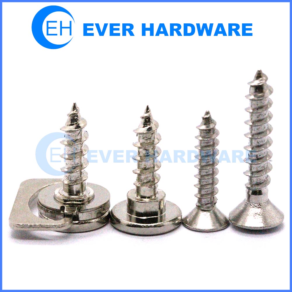Stainless wood screws flat head handle head self tapping screws