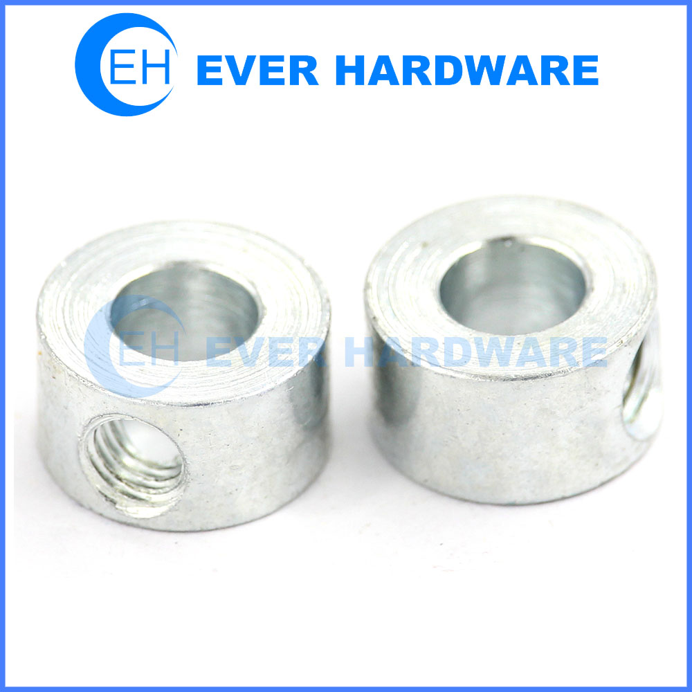 Steel spacers bushings round hole metal threaded spacer for bolts