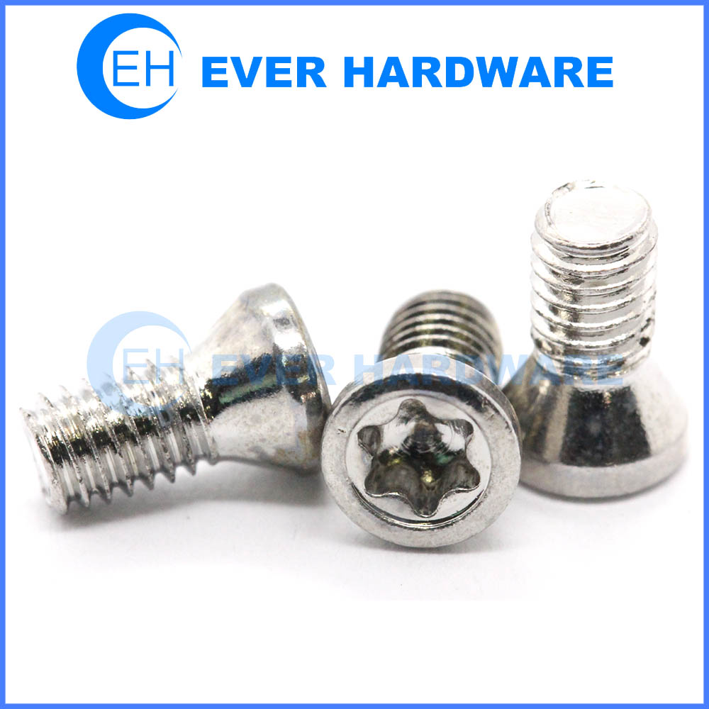 Torx bolts countersunk head security bolts chrome plating cutlery screws