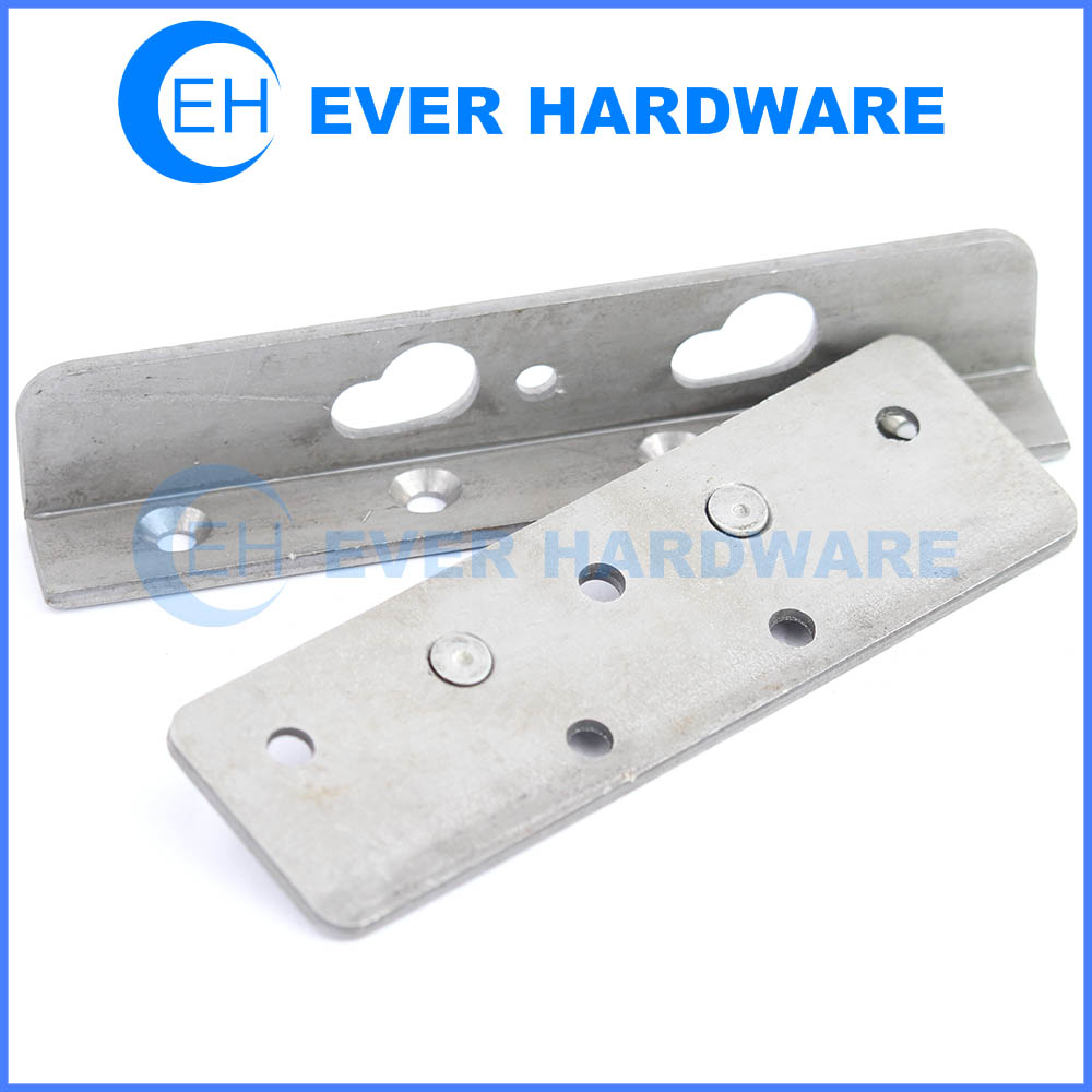 Wrought steel bed rail fasteners heavy duty woodworking and hardware