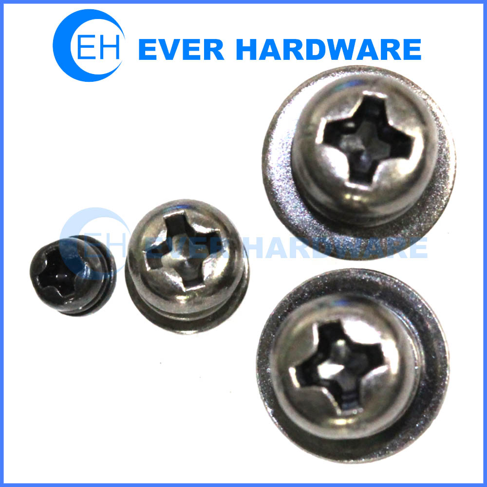 Black phillips head screws pan head cross washer attached manufacturer