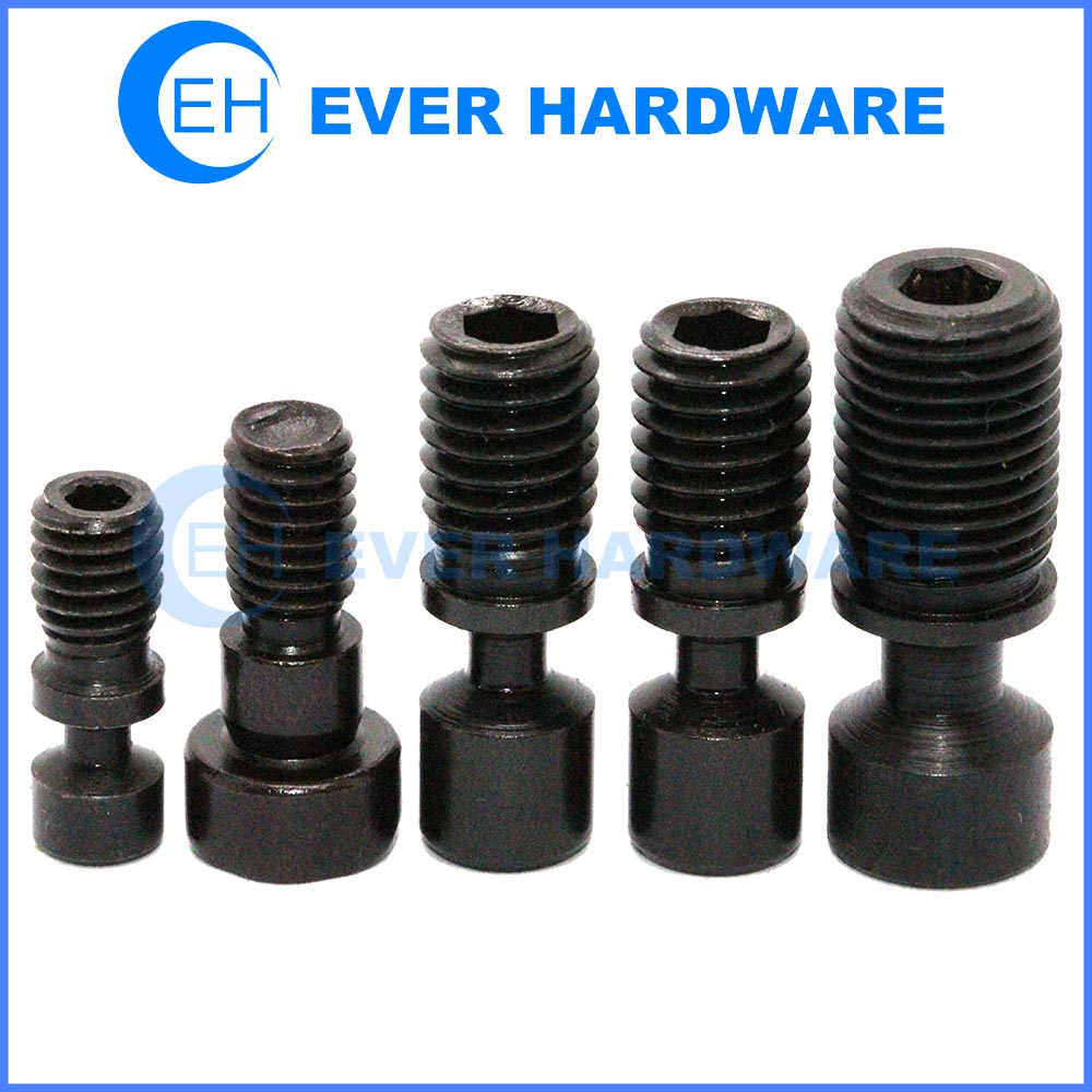 Hex socket panel bolt custom made black galvanized captive panel screw