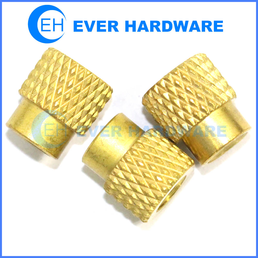 Knurled thumb nut brass purification custom internal threaded manufacturer