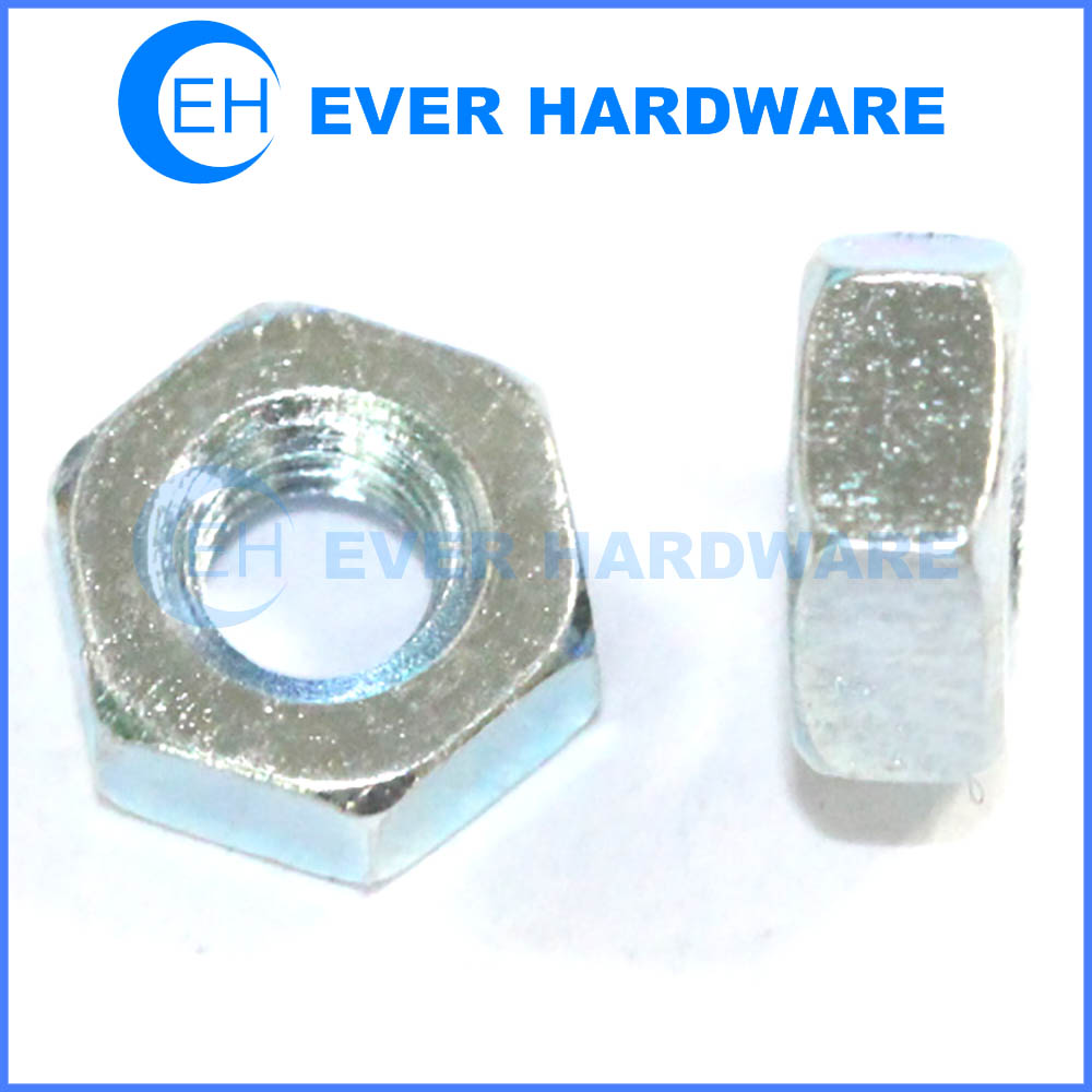 Metric hex nuts thin hex nuts DIN 934 ISO 4032 steel galvanizing