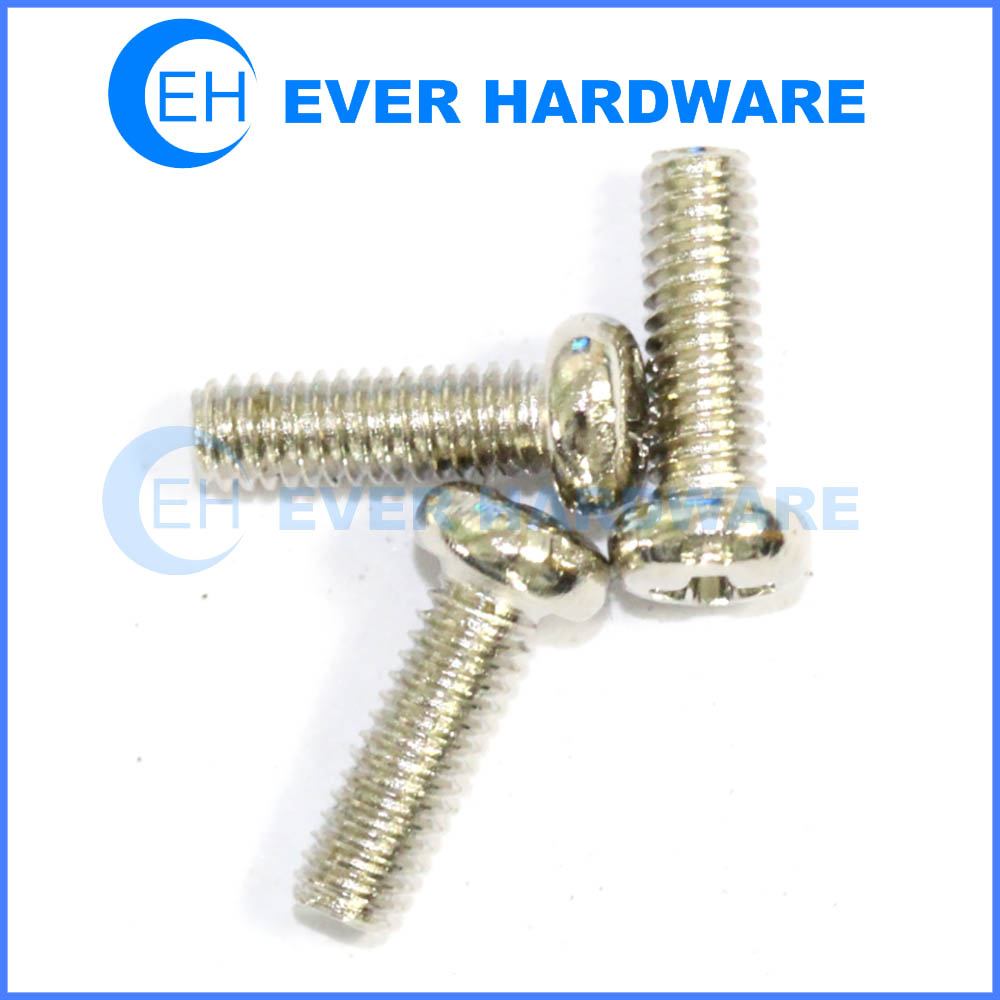 Stainless steel pan head screws machine threaded metal screws supplier